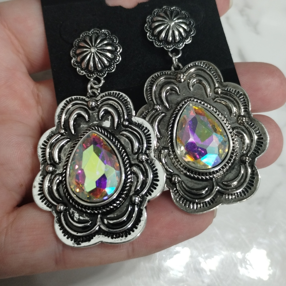 Iridescent Drop Earrings